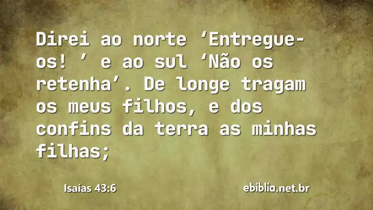 Isaías 43:6