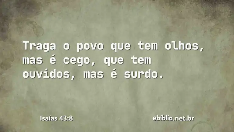 Isaías 43:8