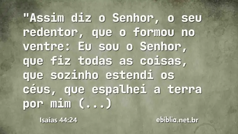 Isaías 44:24