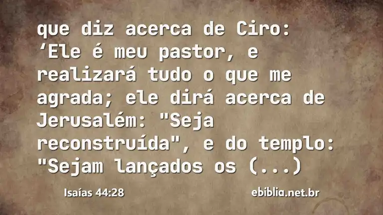 Isaías 44:28