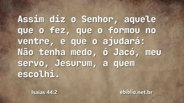 Isaías 44:2