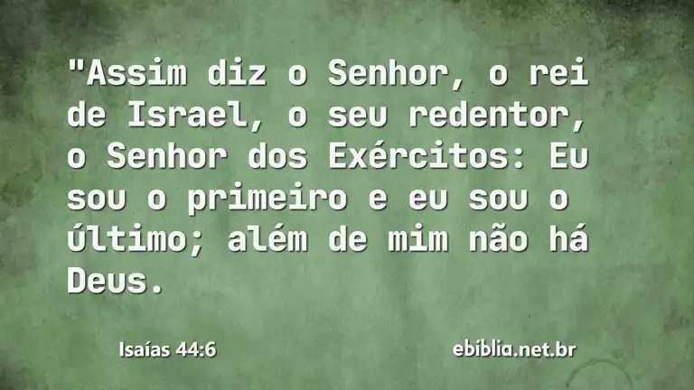 Isaías 44:6