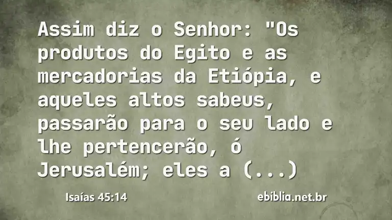 Isaías 45:14