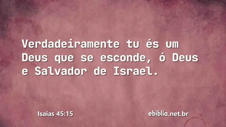 Isaías 45:15