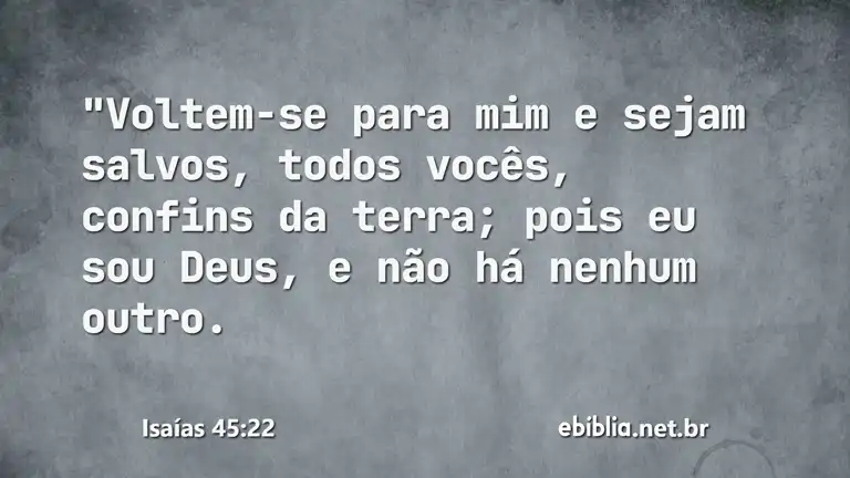 Isaías 45:22