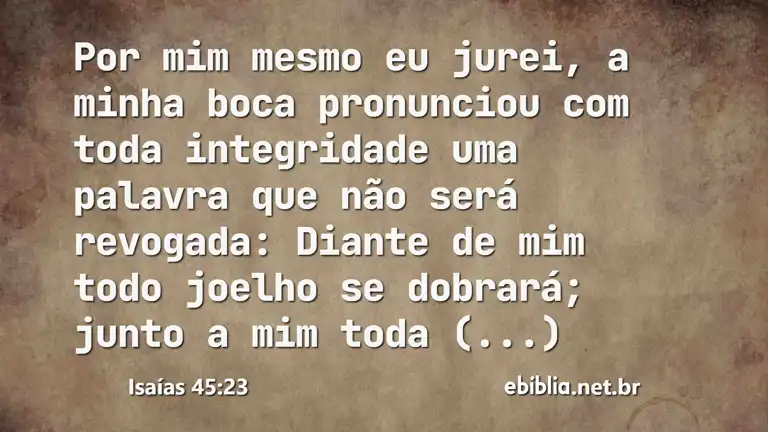 Isaías 45:23