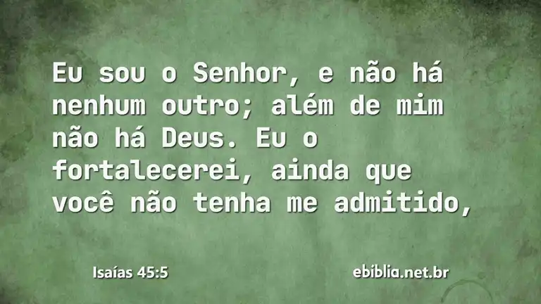 Isaías 45:5