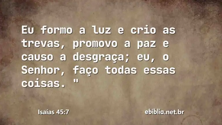 Isaías 45:7