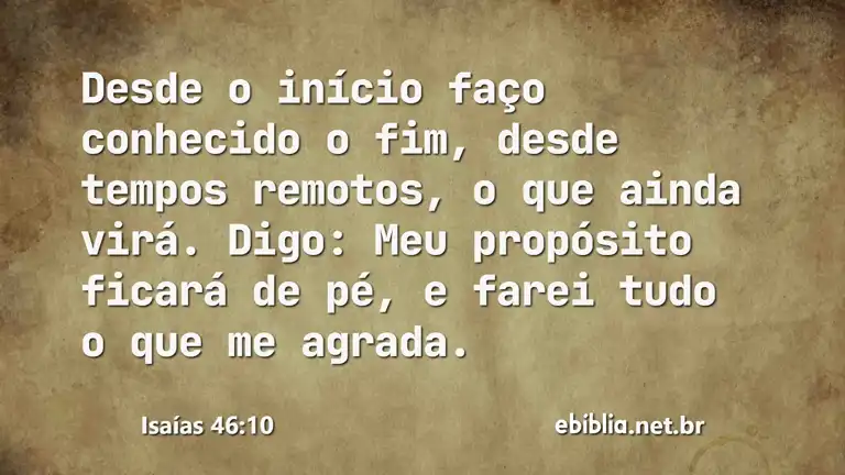 Isaías 46:10