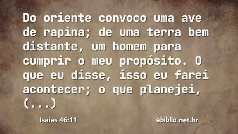 Isaías 46:11