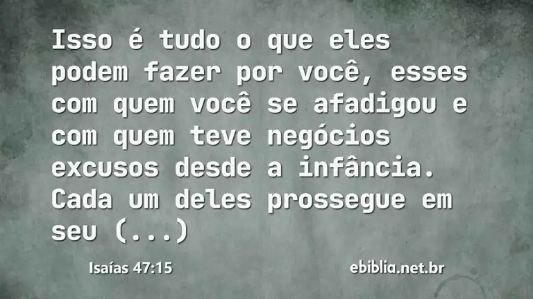 Isaías 47:15