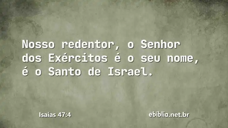 Isaías 47:4