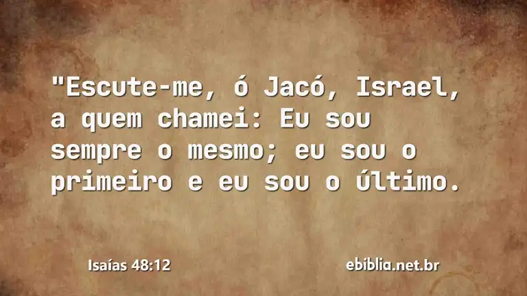 Isaías 48:12