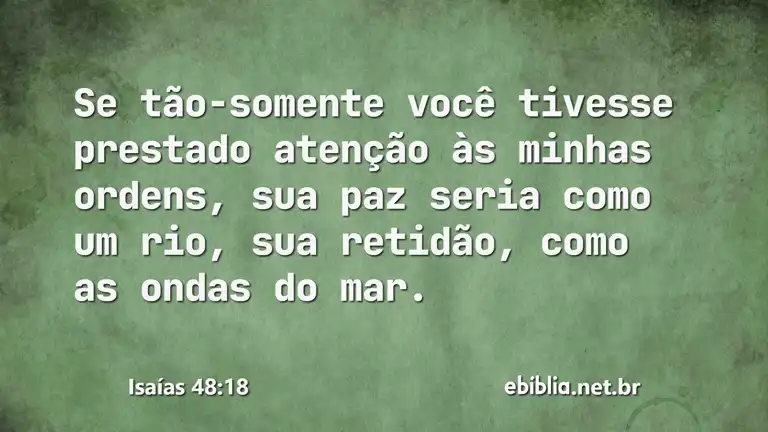 Isaías 48:18