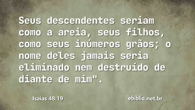 Isaías 48:19