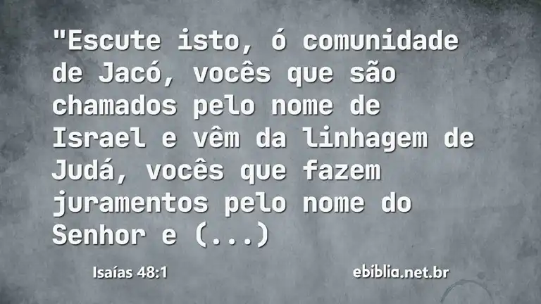 Isaías 48:1