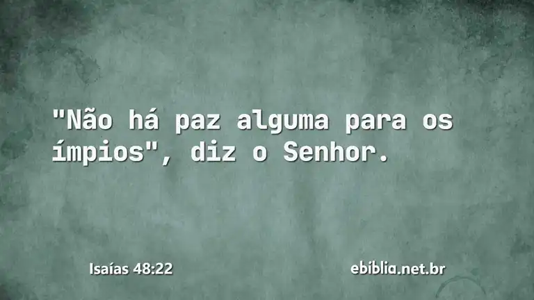 Isaías 48:22