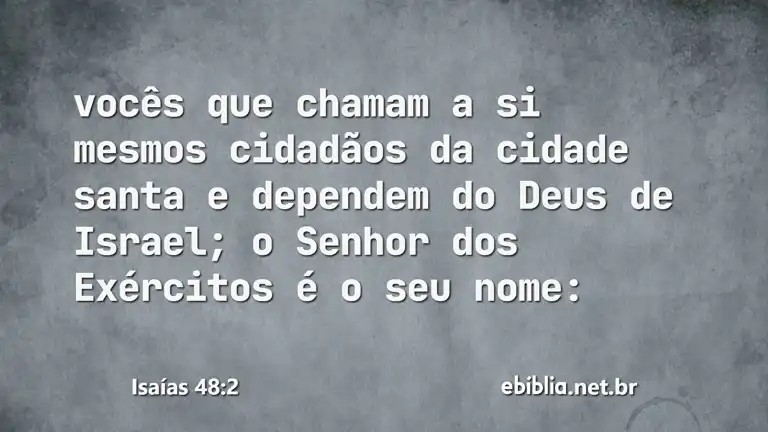 Isaías 48:2