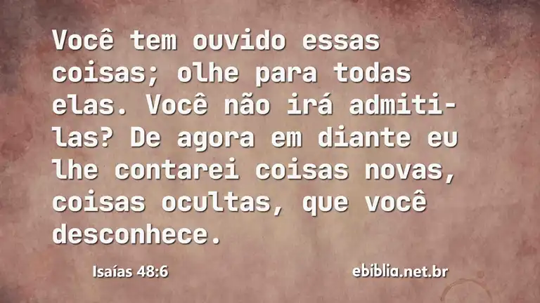 Isaías 48:6