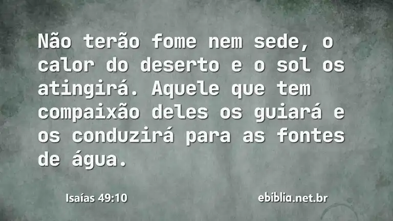 Isaías 49:10