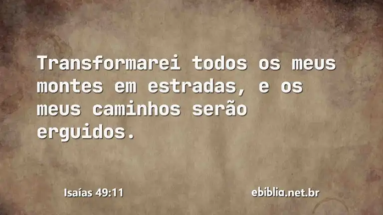 Isaías 49:11