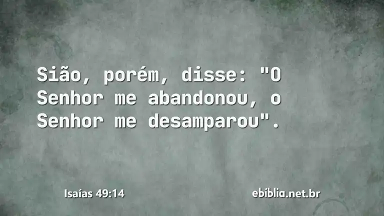 Isaías 49:14