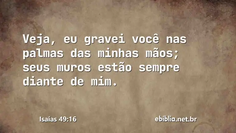 Isaías 49:16