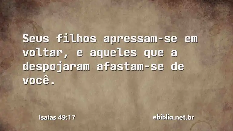 Isaías 49:17