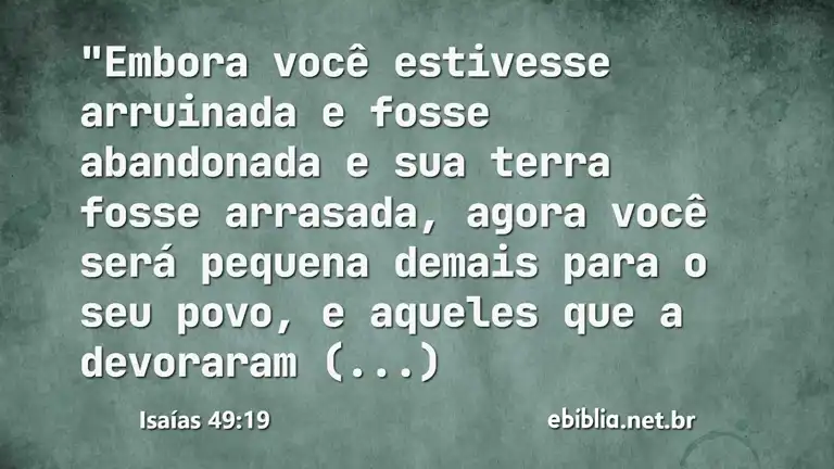 Isaías 49:19