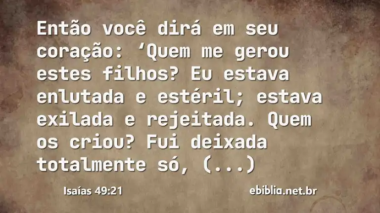 Isaías 49:21