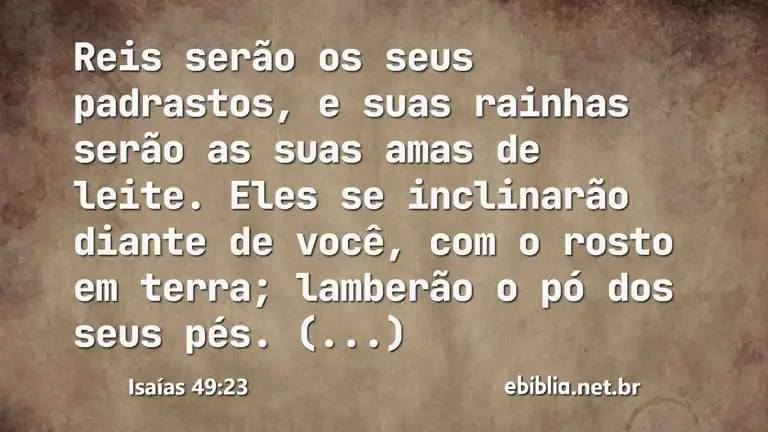 Isaías 49:23