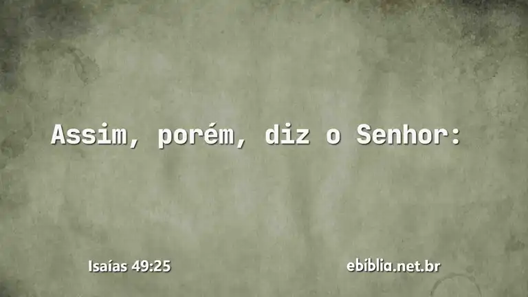 Isaías 49:25