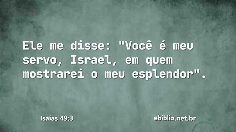 Isaías 49:3