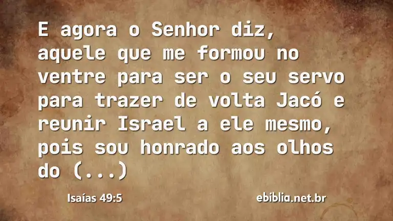 Isaías 49:5