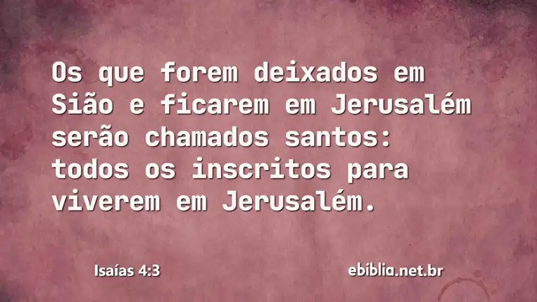 Isaías 4:3