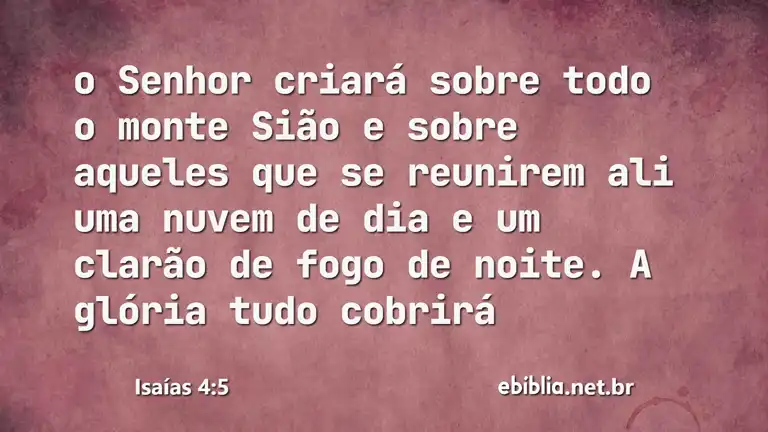 Isaías 4:5