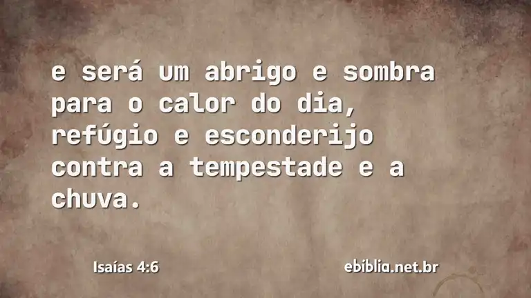 Isaías 4:6