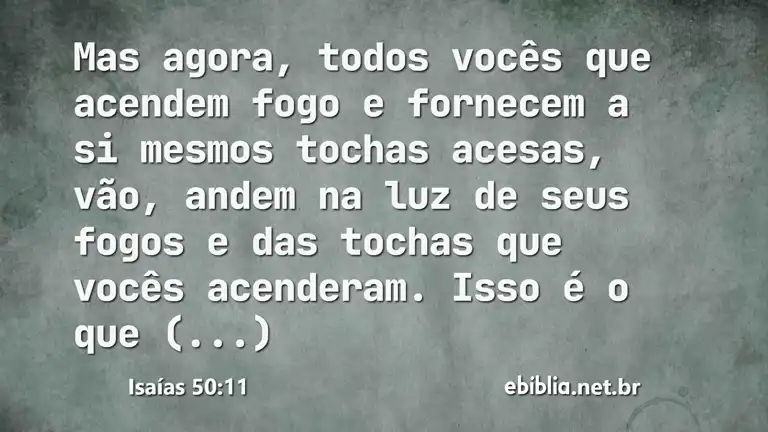 Isaías 50:11