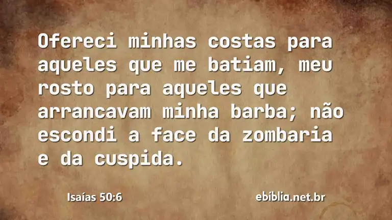 Isaías 50:6