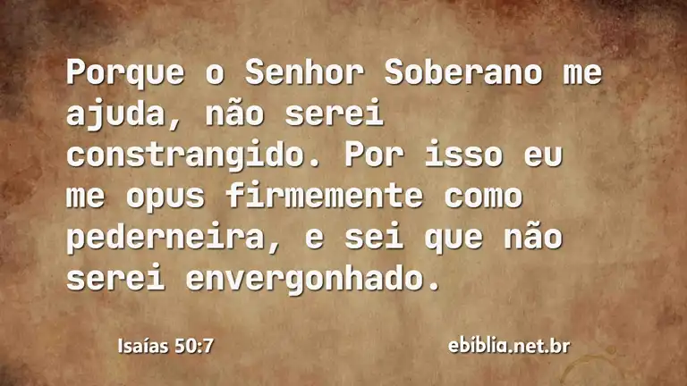 Isaías 50:7