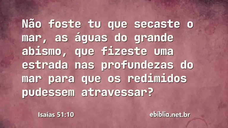 Isaías 51:10