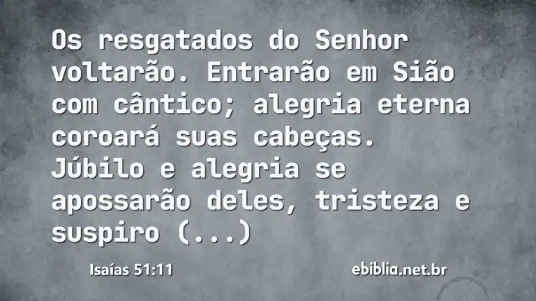 Isaías 51:11