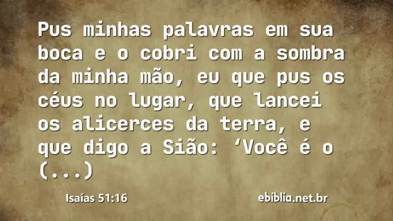 Isaías 51:16