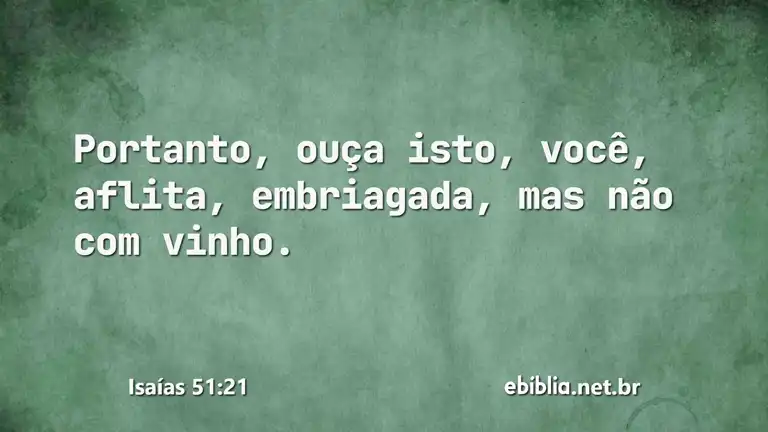 Isaías 51:21