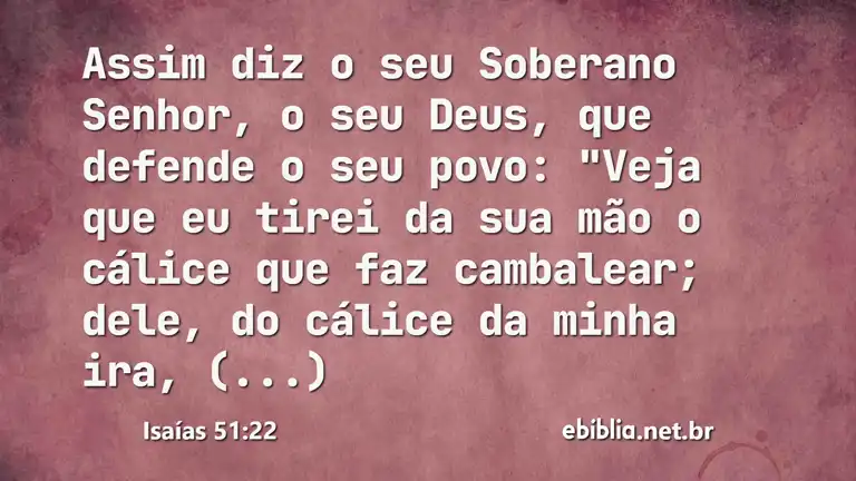 Isaías 51:22