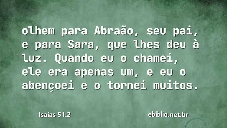 Isaías 51:2