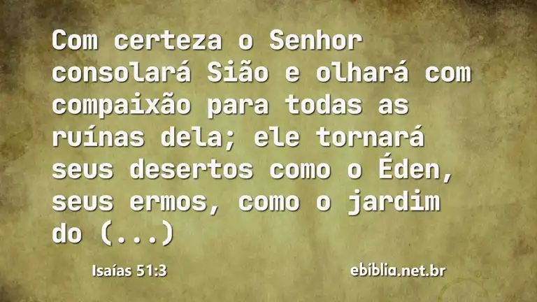 Isaías 51:3