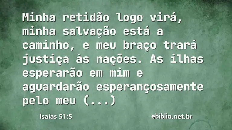 Isaías 51:5