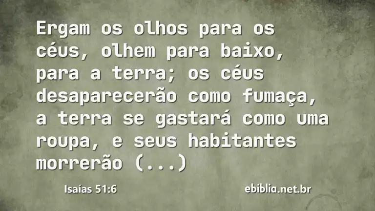 Isaías 51:6