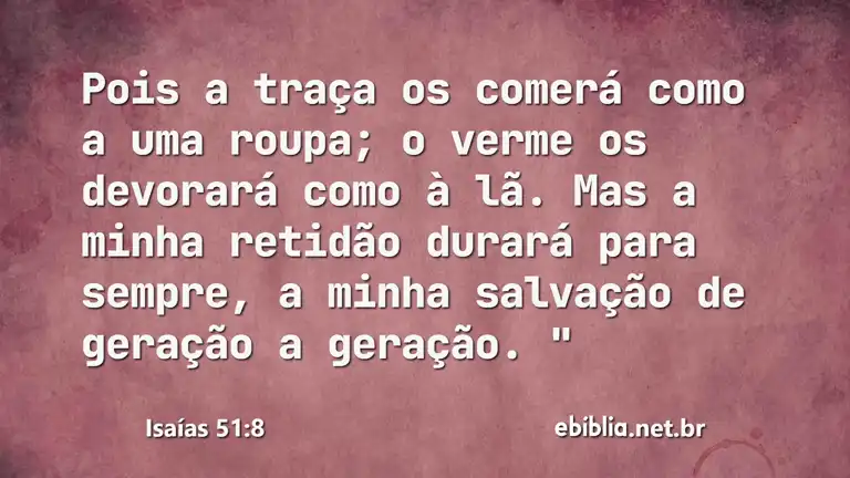 Isaías 51:8